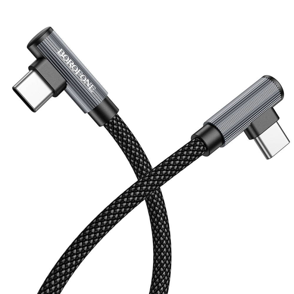 Data Cable Borofone BU50 elbow Type-C to Type-C 60W 1m