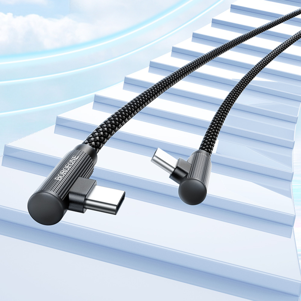 Data Cable Borofone BU50 elbow Type-C to Type-C 60W 1m