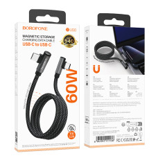 Data Cable Borofone BU50 elbow Type-C to Type-C 60W 1m