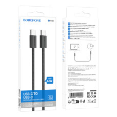 Data Cable Borofone BX104 Primo Type-C to Type-C 60W 1m