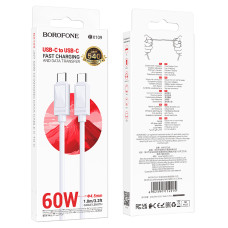 Data Cable Borofone BX109 Joy Type-C to Type-C 60W 1m