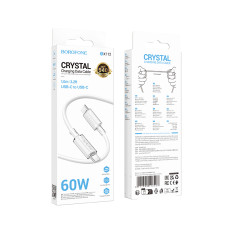 Data Cable Borofone BX112 Lemon Type-C to Type-C 60W 1m