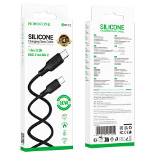 Data Cable Borofone BX113 Lenny Type-C to Type-C 60W 1m