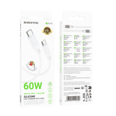 Data Cable Borofone BX115 Lotto Type-C to Type-C 60W 1m