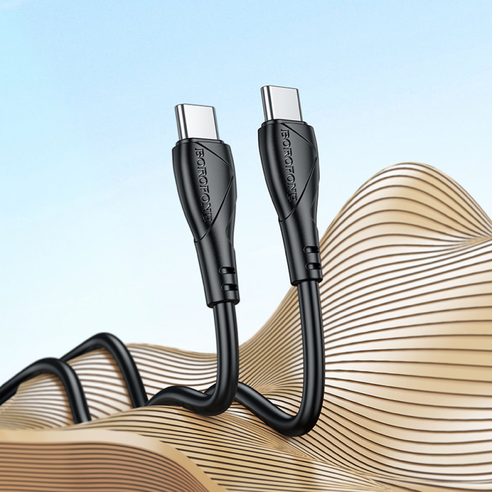 Data Cable Borofone BX121 Energy 60W Type-C to Type-C 1m