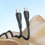 Data Cable Borofone BX121 Energy 60W Type-C to Type-C 1m