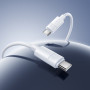 Data Cable Borofone BX123 Leya Type-C to Type-C 60W 1m