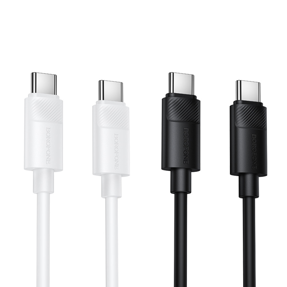 Data Cable Borofone BX123 Leya Type-C to Type-C 60W 1m