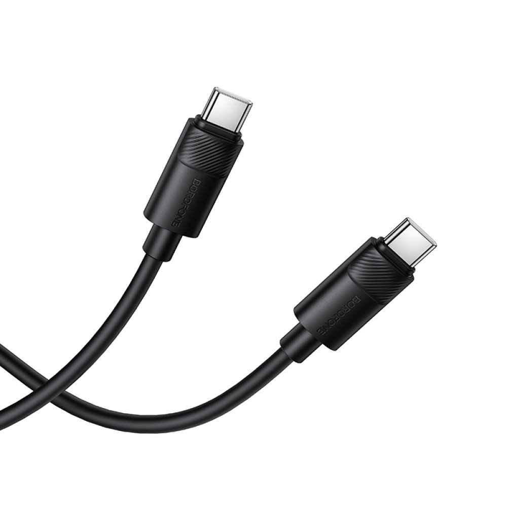 Data Cable Borofone BX123 Leya Type-C to Type-C 60W 1m