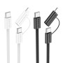 Data Cable Borofone BX104 Primo 60W 2-in-1 Type-C+Lightning to Type-C 1m