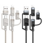 Data Cable Borofone BU51 Settler 6in1 USB+Type-C to Lightning+Micro+Type-C 1.2m