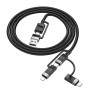 Data Cable Borofone BU51 Settler 6in1 USB+Type-C to Lightning+Micro+Type-C 1.2m