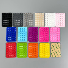 Силіконова тримач-присоска для телефону Sticker Side Silicone (3M килимок липучка) (80*55 мм)
