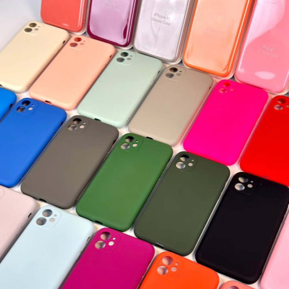 Накладка Silicone Case Separate Camera (AA) Logo iPhone 11