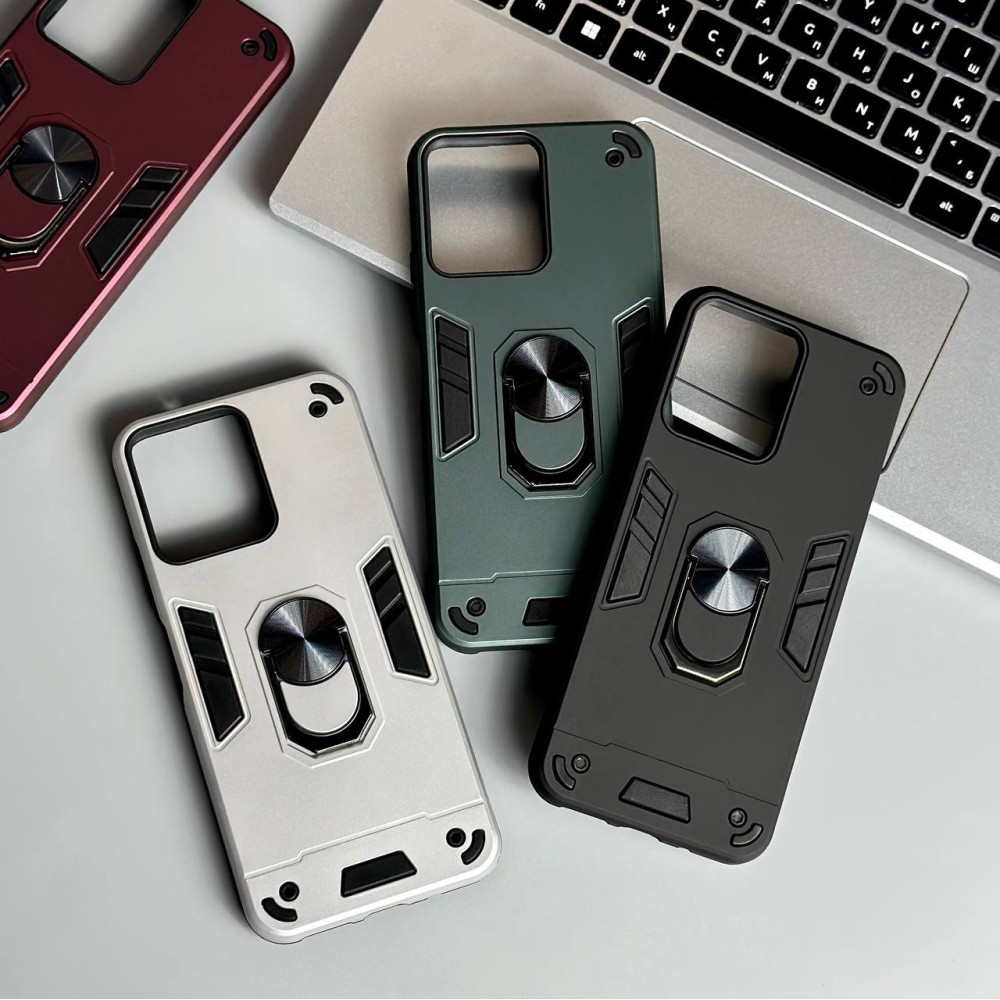 Накладка Armored Ring з магнітом Big Camera Xiaomi Redmi 13C 4G-Poco C65