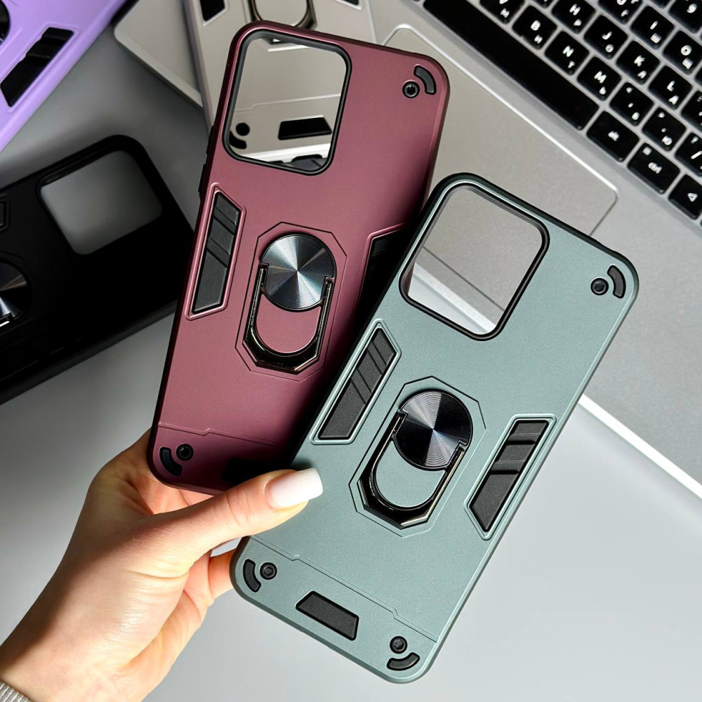 Накладка Armored Ring з магнітом Big Camera Xiaomi Redmi 13C 4G-Poco C65
