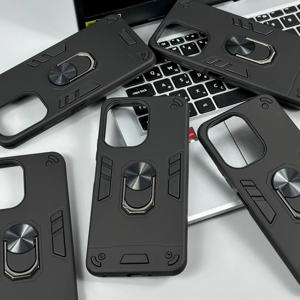 Накладка Armored Ring з магнітом Big Camera Xiaomi Redmi Note 14S 4G-Redmi Note 13 Pro 4G-Poco M6 Pro