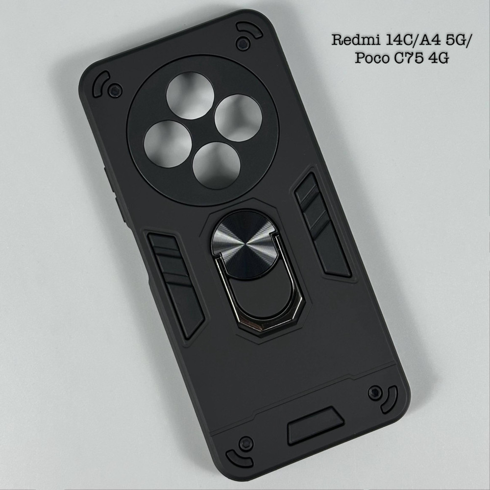 Накладка Armored Ring з магнітом Separate Camera Xiaomi Redmi 14C 4G-Redmi A4 5G-Poco C75 4G-Redmi 14R 5G