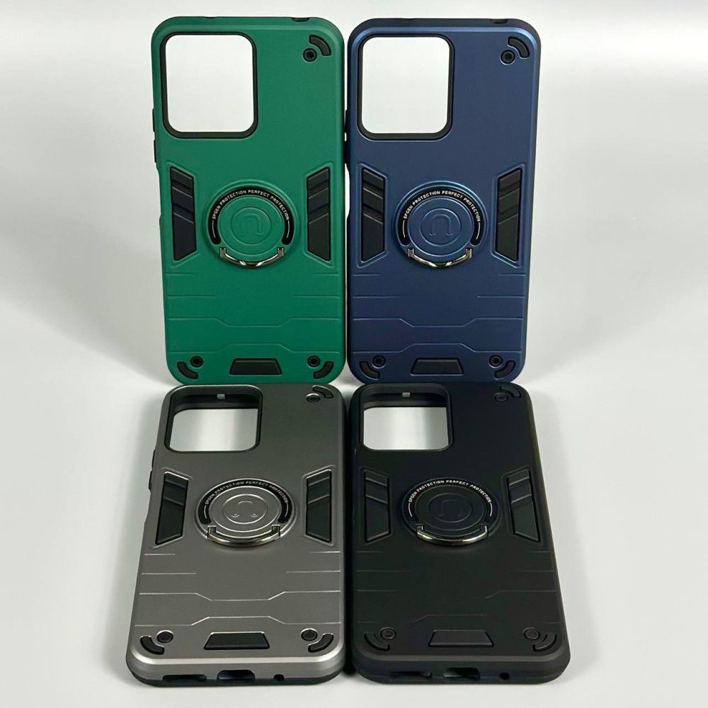 Накладка Armored Round Ring з магнітом Big Camera Xiaomi Redmi Note 14S 4G-Redmi Note 13 Pro 4G-Poco M6 Pro