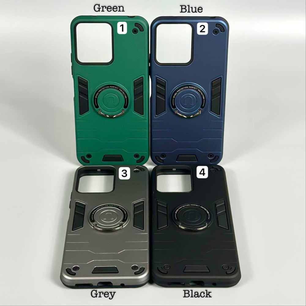 Накладка Armored Round Ring з магнітом Big Camera Xiaomi Redmi Note 14S 4G-Redmi Note 13 Pro 4G-Poco M6 Pro