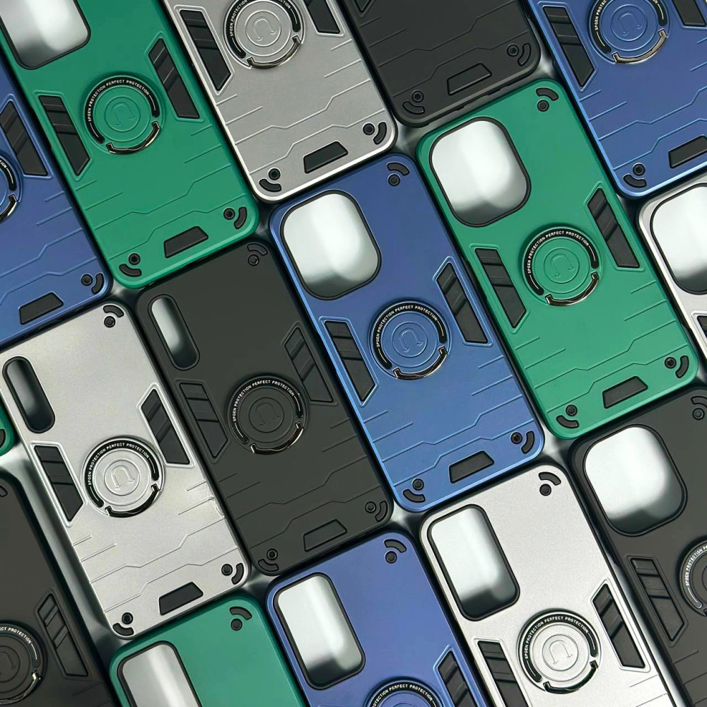 Накладка Armored Round Ring з магнітом Big Camera Xiaomi Redmi Note 14S 4G-Redmi Note 13 Pro 4G-Poco M6 Pro