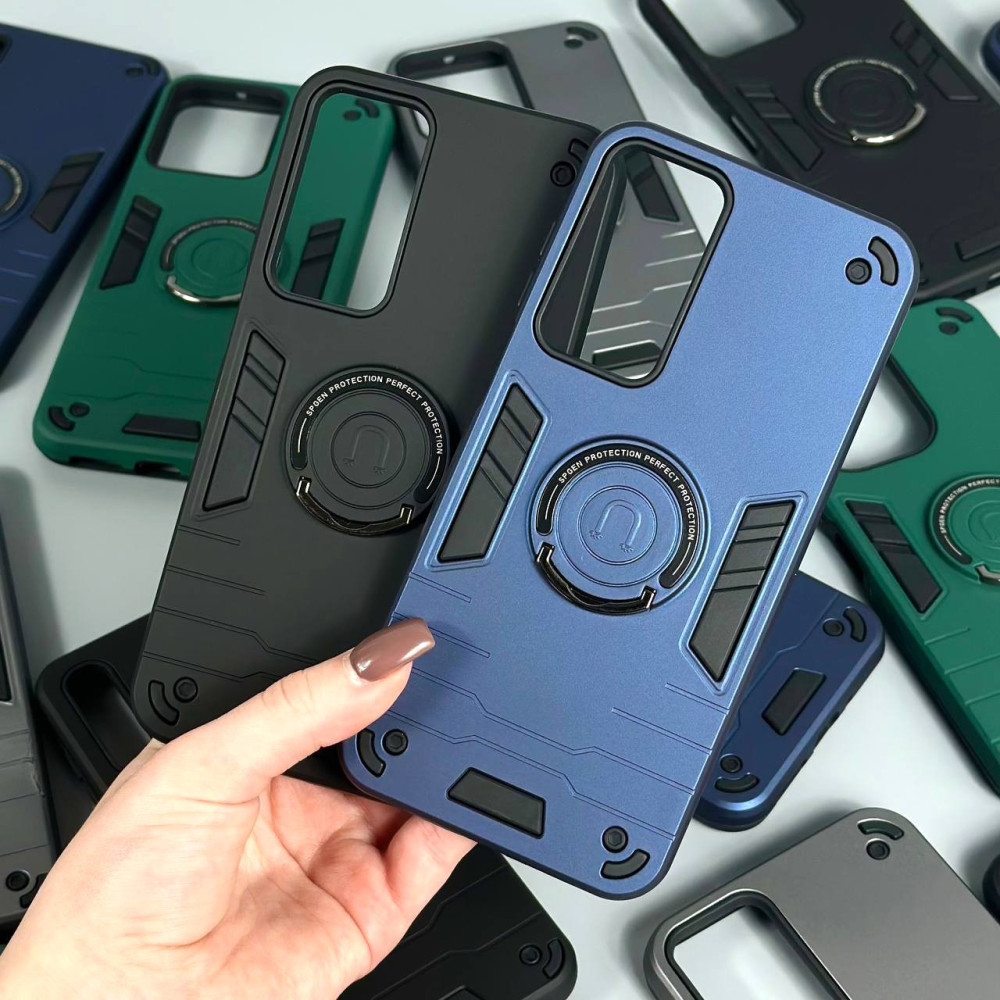 Накладка Armored Round Ring з магнітом Big Camera Xiaomi Redmi Note 14S 4G-Redmi Note 13 Pro 4G-Poco M6 Pro