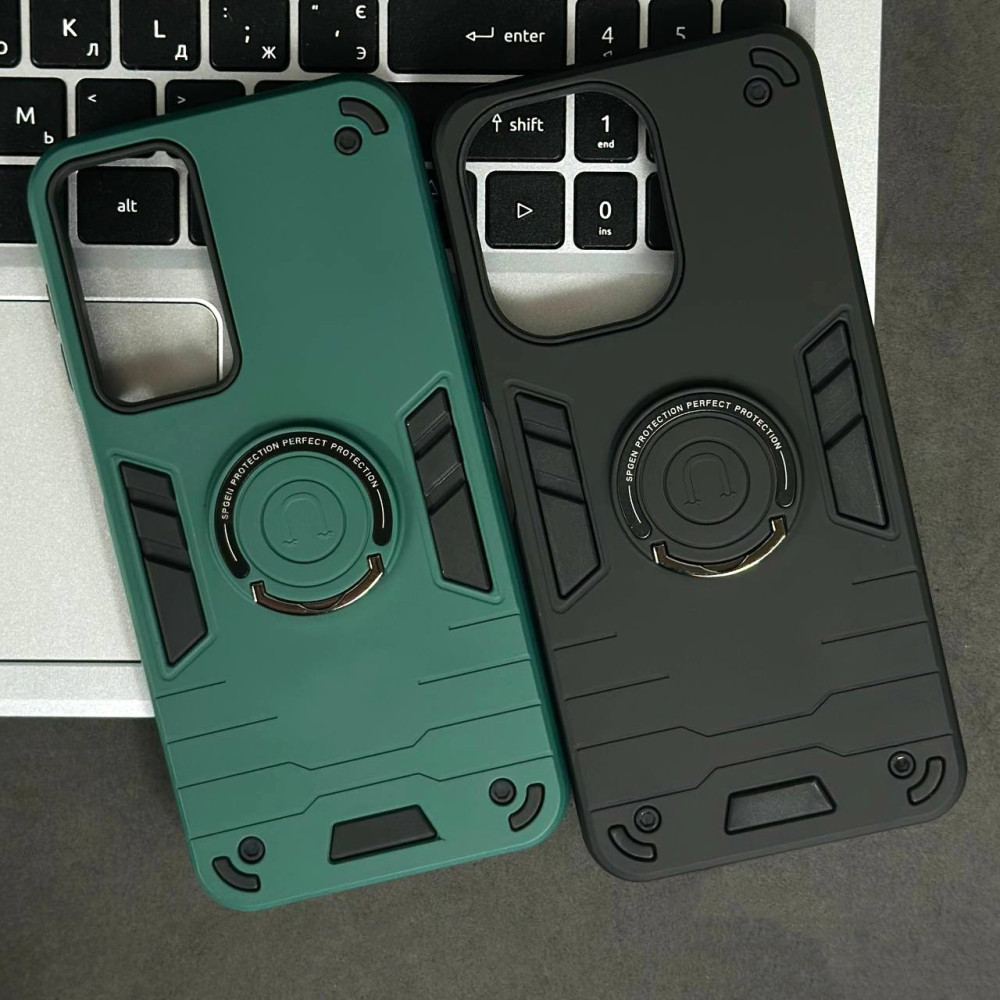 Накладка Armored Round Ring з магнітом Big Camera Xiaomi Redmi Note 14S 4G-Redmi Note 13 Pro 4G-Poco M6 Pro