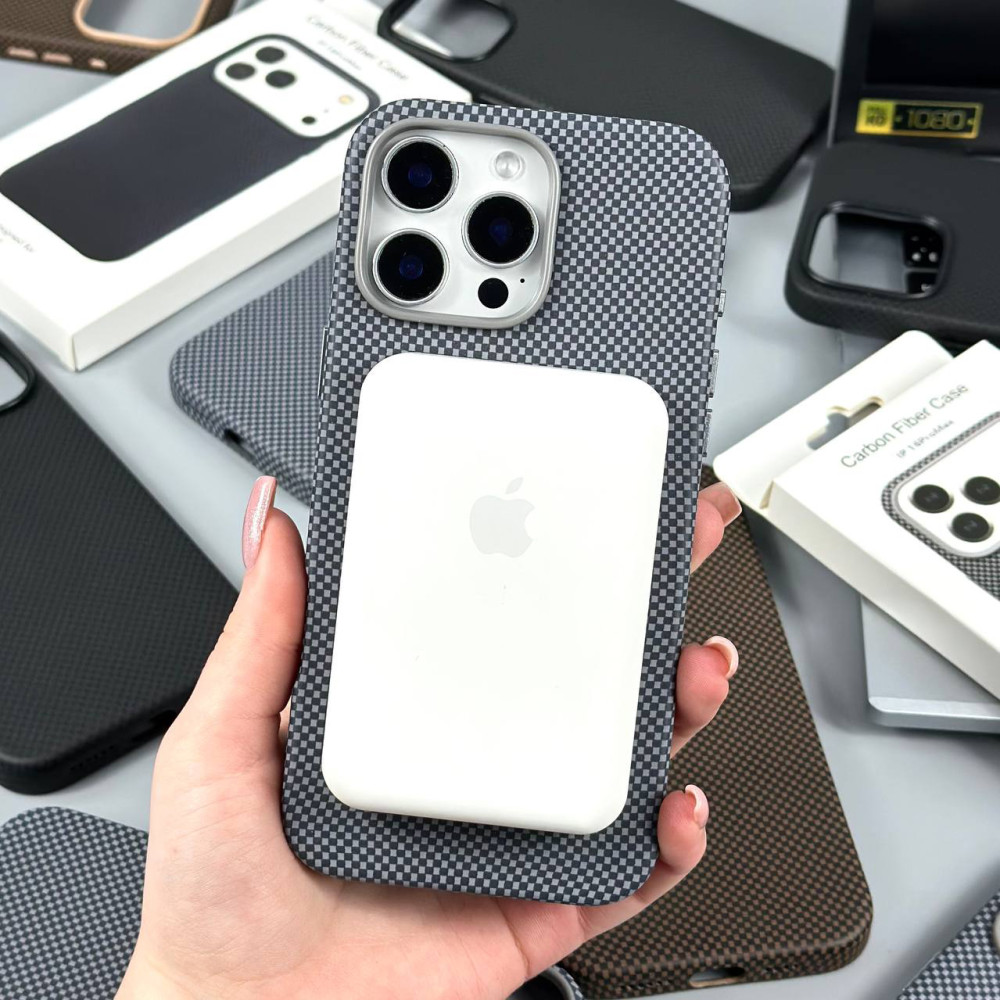 Накладка Carbon Fiber Case Box Magnetic iPhone 13 Pro Max