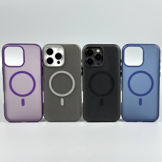 Накладка Carbon Fibre Texture Magnetic iPhone 17 Pro Max