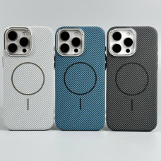 Накладка Carbon Pattern Slim Magnetic iPhone 13 Pro Max