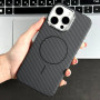 Накладка Carbon Pattern Slim Magnetic iPhone 14 Pro Max