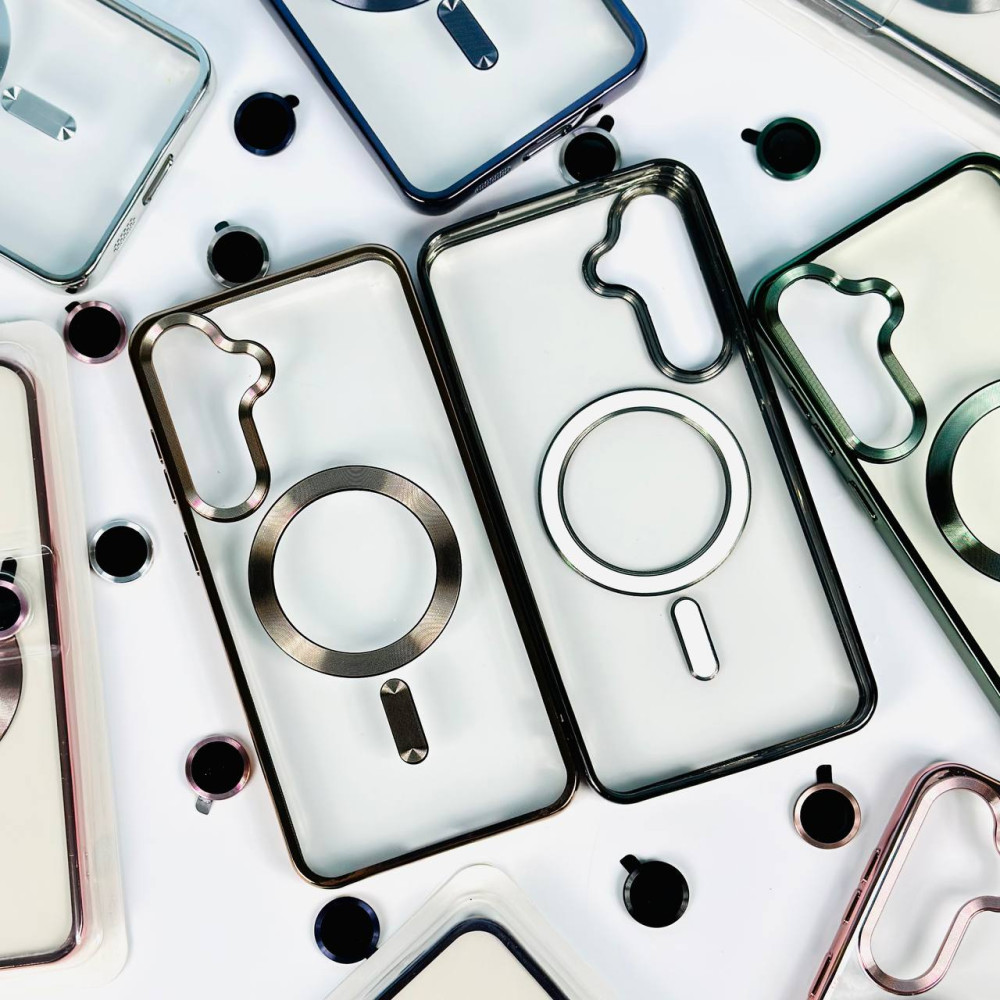 Накладка Chrome Crystal Camera Case Magnetic Box NEW Samsung S24 Plus-S25 Plus