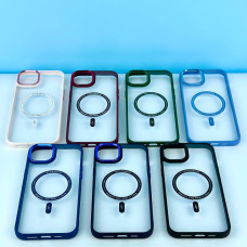 Накладка Colored Metal Camera Rim MagSafe iPhone 15