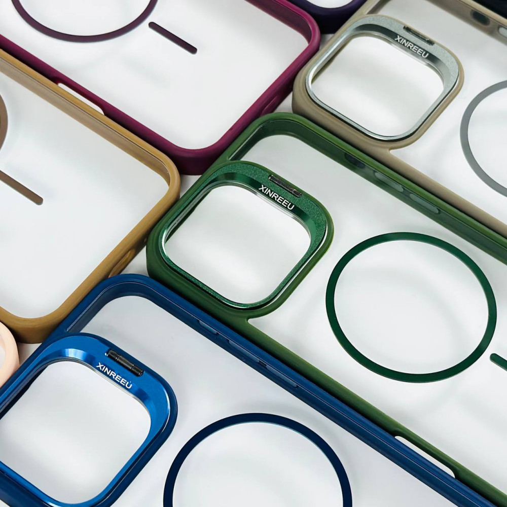 Накладка Crystal Stand Camera Magnetic Thin Circle iPhone 15 Pro