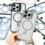 Накладка Crystal Stand Camera Magnetic Thin Circle iPhone 15 Pro
