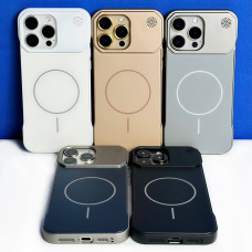 Накладка Glass Matte Aromatherapy Metal Magnetic iPhone 13 Pro Max