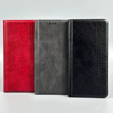 Книга Mustang Шкіряна With Matte Black Silicone Samsung A36 5G-A37 5G