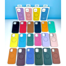 Накладка Leather Case WCMS Original + MagSafe Box iPhone Xs Max 6.5 "