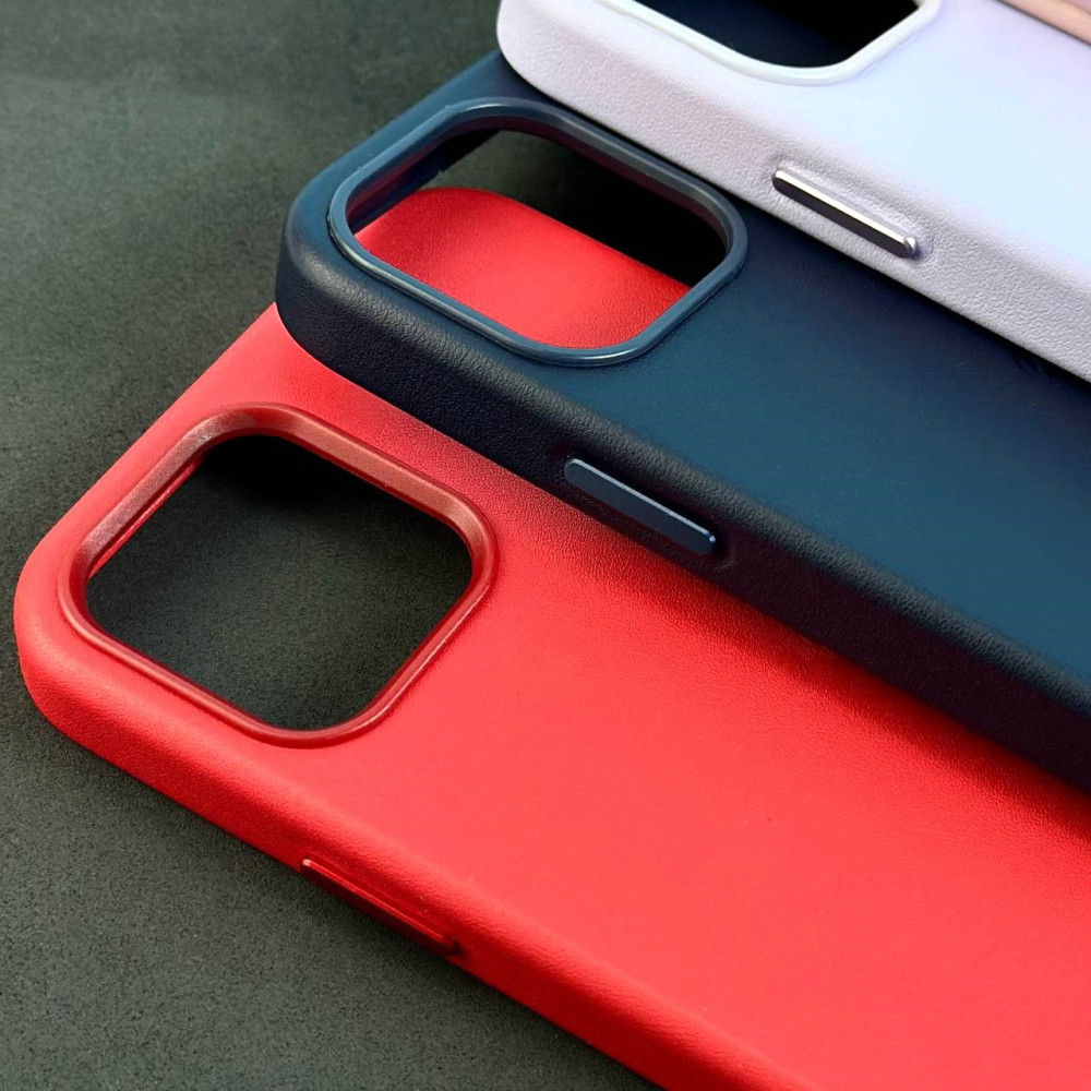 Накладка Leather In The Box LOGO+Magnetic iPhone 15 Pro Max