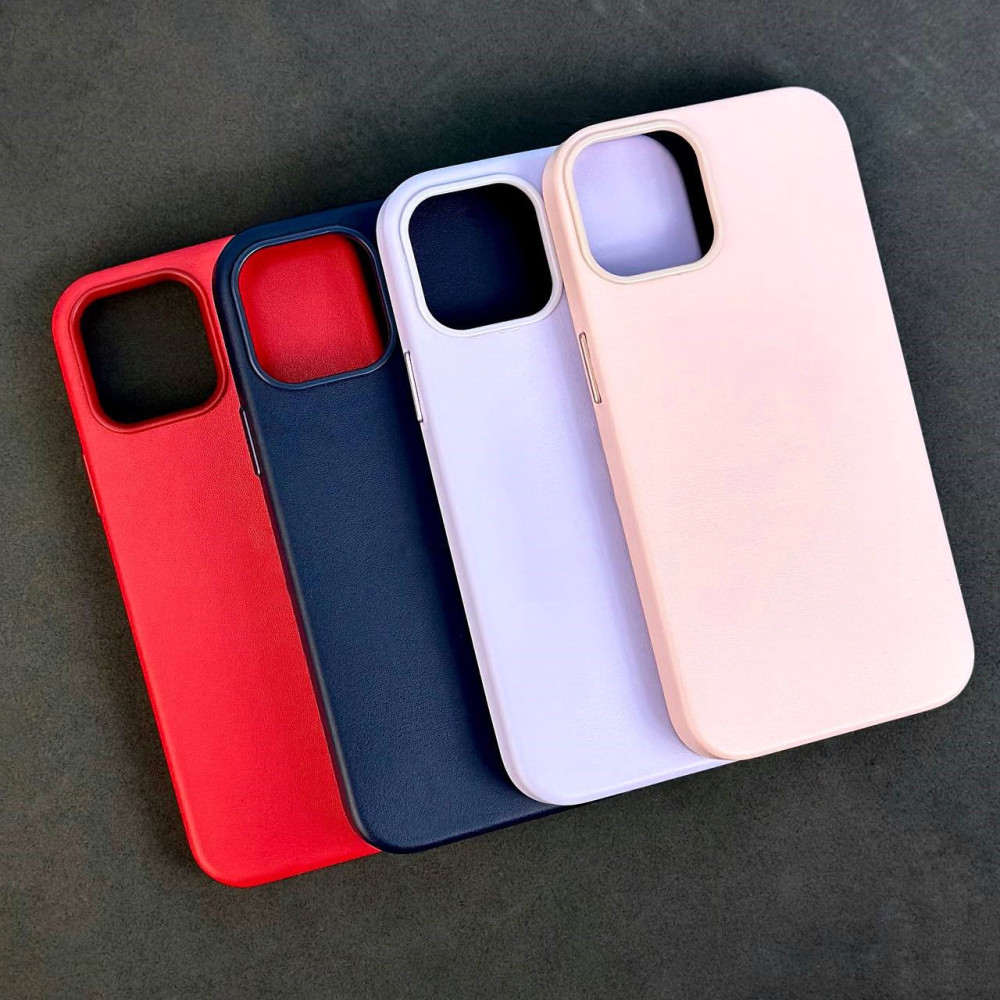 Накладка Leather In The Box LOGO+Magnetic iPhone 15 Pro Max