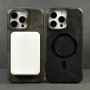 Накладка Leather Magnetic Case with Metal Frame РОЗПРОДАЖ iPhone 15 Pro Max