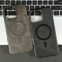 Накладка Leather Magnetic Case with Metal Frame РОЗПРОДАЖ iPhone 15 Pro Max