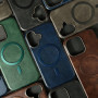Накладка Leather Magnetic Case with Metal Frame РОЗПРОДАЖ iPhone 15 Pro Max