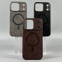 Накладка Leather Magnetic Case with Metal Frame iPhone 17 Pro Max
