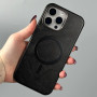 Накладка Leather Magnetic Case with Metal Frame iPhone 15 Pro
