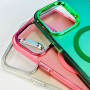 Накладка Magnetic Matte Color + Glossy Frame MagSafe iPhone 15 Pro Max