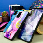Накладка Marble Glass Case and Pattern Samsung A03S