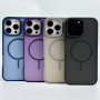 Накладка Matte Color Case With Magnetic Thin Circle iPhone 15 Pro Max