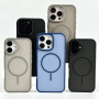 Накладка Matte Color Case With Magnetic Thin Circle iPhone 15 Pro Max