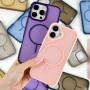 Накладка Matte Color Case With Magnetic Thin Circle iPhone 15 Pro Max